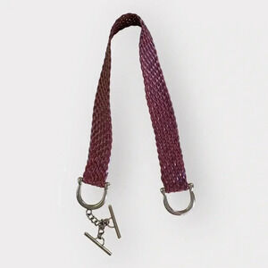 Micheal Kors brown‎ woven leather belt